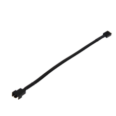 Fan verlengkabel (40cm, zwart)